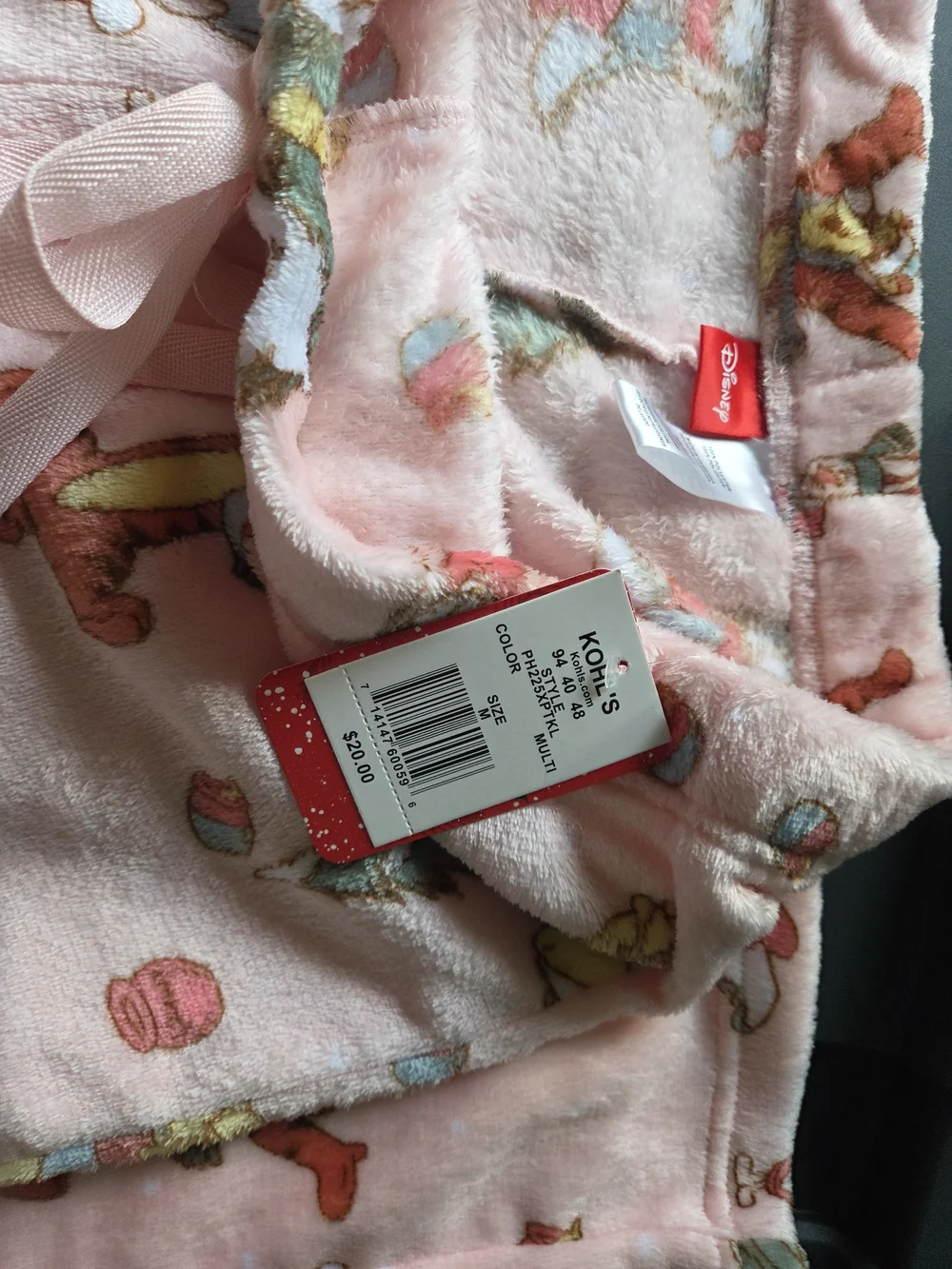 Disney Pink Christmas Pooh & Friends Pajama Pants - Picture 3 of 6